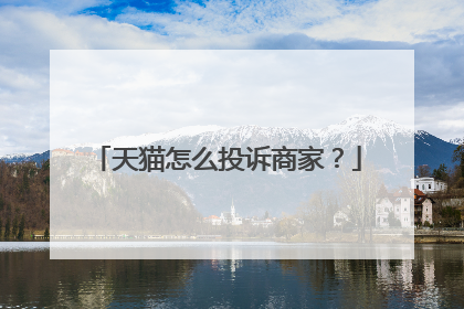 天猫怎么投诉商家?
