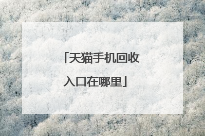 天猫手机回收入口在哪里