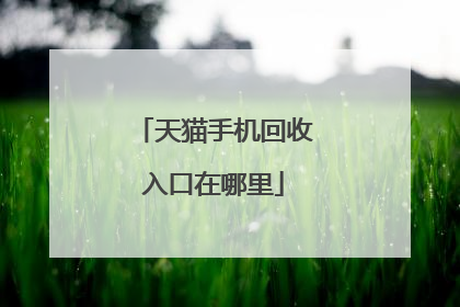 天猫手机回收入口在哪里