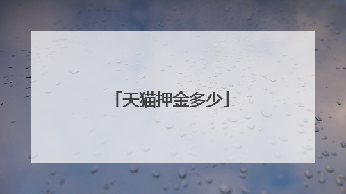 天猫押金多少