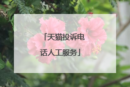 天猫投诉电话人工服务