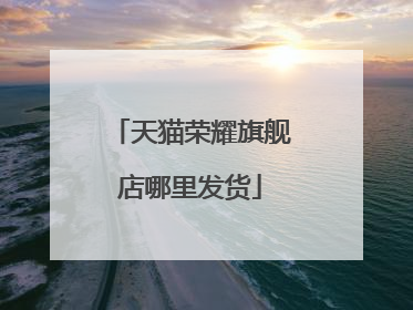 天猫荣耀旗舰店哪里发货