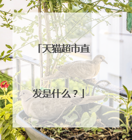 天猫超市直发是什么?