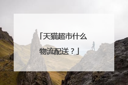 天猫超市什么物流配送?
