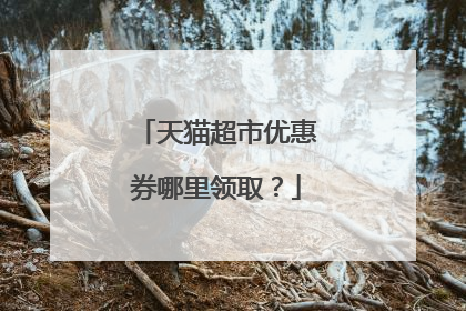 天猫超市优惠券哪里领取?