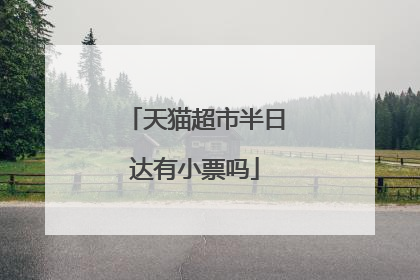 天猫超市半日达有小票吗