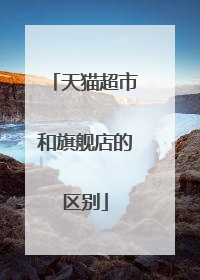 天猫超市和旗舰店的区别
