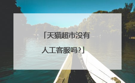 天猫超市没有人工客服吗?