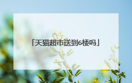 天猫超市送到6楼吗