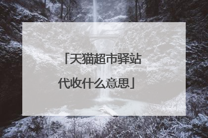 天猫超市驿站代收什么意思