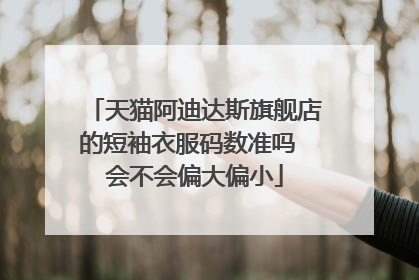 天猫阿迪达斯旗舰店的短袖衣服码数准吗 会不会偏大偏小