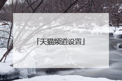 天猫频道设置