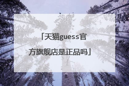 天猫guess官方旗舰店是正品吗