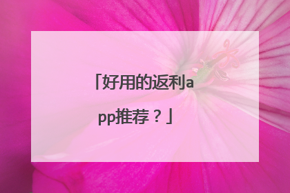 好用的返利app推荐？