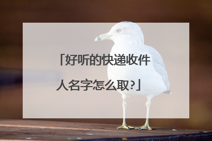 好听的快递收件人名字怎么取?