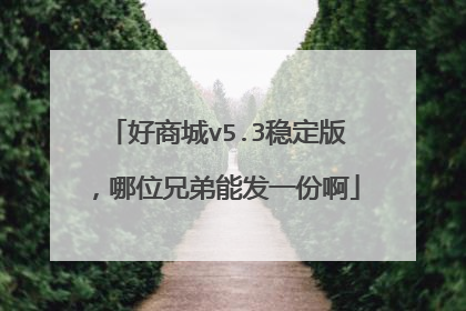 好商城v5.3稳定版,哪位兄弟能发一份啊