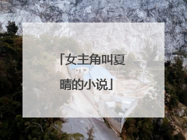 女主角叫夏晴的小说