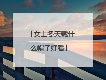女士冬天戴什么帽子好看