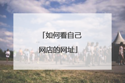 如何看自己网店的网址