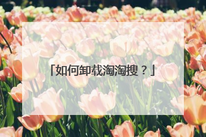 如何卸载淘淘搜？