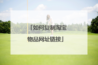 如何复制淘宝物品网址链接