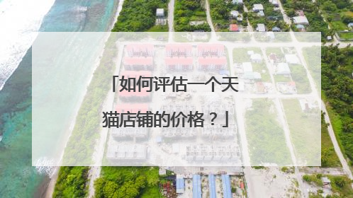 如何评估一个天猫店铺的价格?