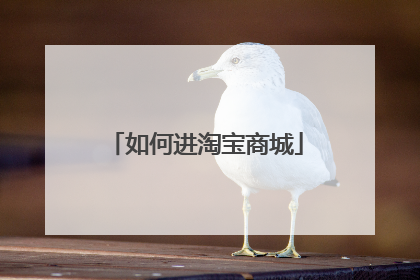 如何进淘宝商城