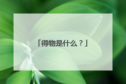得物是什么?