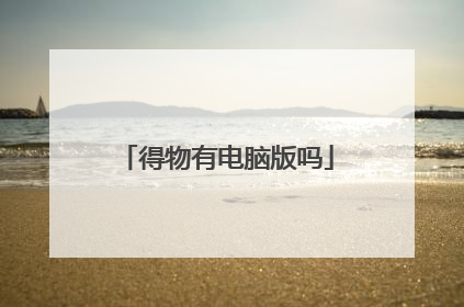 得物有电脑版吗