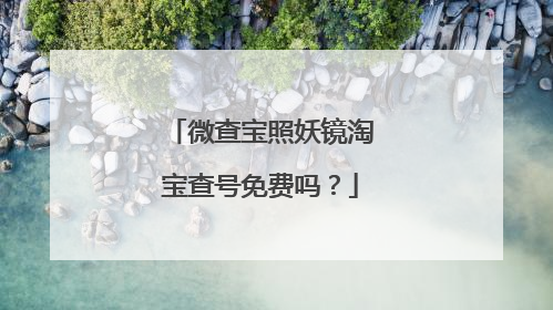 微查宝照妖镜淘宝查号免费吗?
