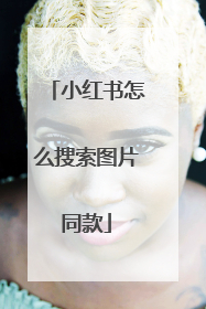 小红书怎么搜索图片同款