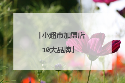 小超市加盟店10大品牌