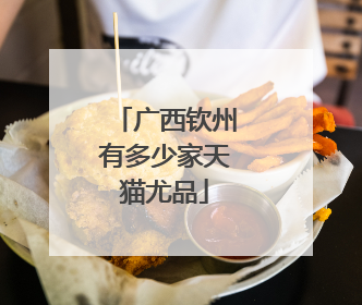 广西钦州有多少家天猫尤品