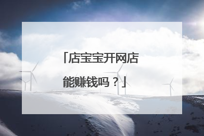 店宝宝开网店能赚钱吗?