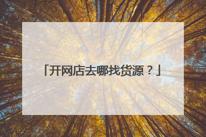 开网店去哪找货源？