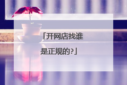 开网店找谁是正规的?