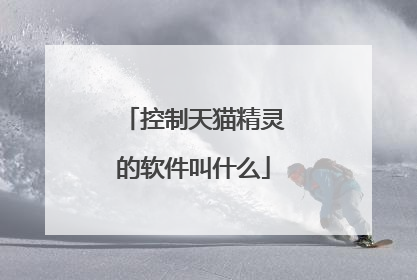 控制天猫精灵的软件叫什么