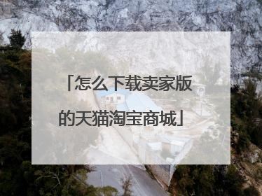 怎么下载卖家版的天猫淘宝商城