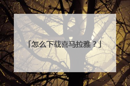 怎么下载喜马拉雅?