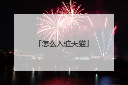 怎么入驻天猫