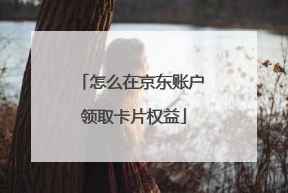 怎么在京东账户领取卡片权益