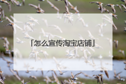 怎么宣传淘宝店铺