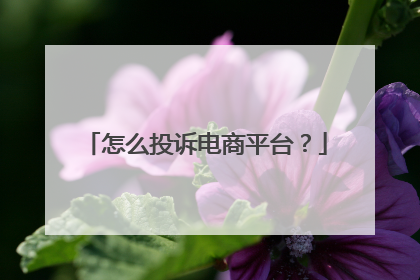怎么投诉电商平台?