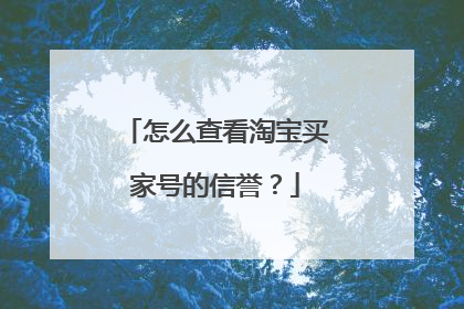 怎么查看淘宝买家号的信誉?