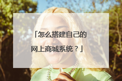 怎么搭建自己的网上商城系统?
