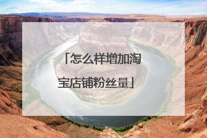 怎么样增加淘宝店铺粉丝量