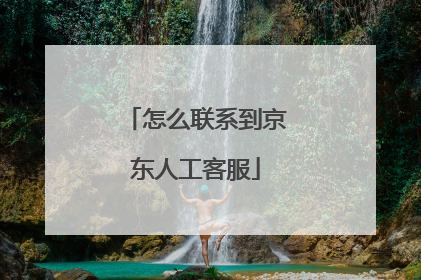 怎么联系到京东人工客服