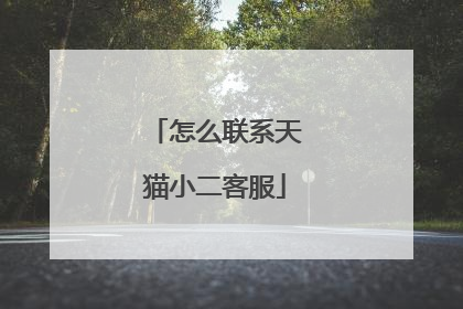 怎么联系天猫小二客服