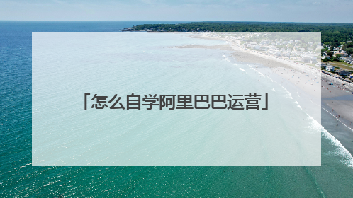 怎么自学阿里巴巴运营