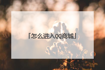 怎么进入QQ商城